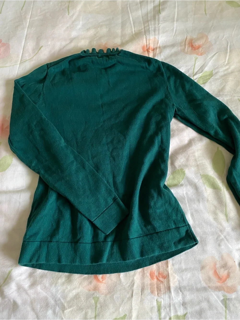 J.Crew Factory Cotton Ruffleneck Sweater Size Small
